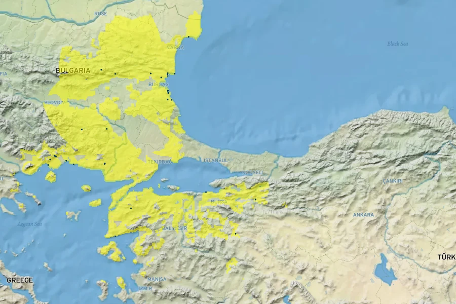 Goniolimon incanum Native Range