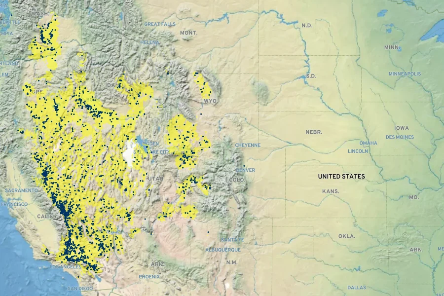 Grayia spinosa Native Range