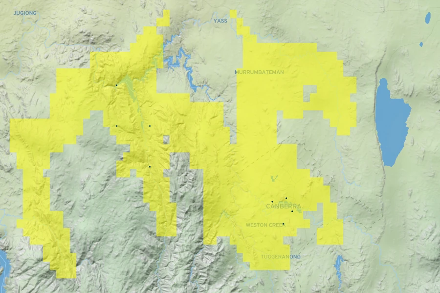 Grevillea iaspicula Native Range