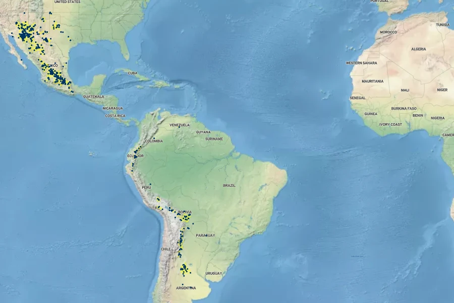 Guilleminea densa Native Range