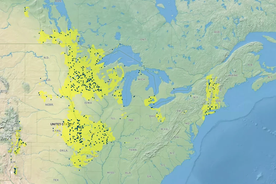 Heliopsis helianthoides var. scabra Native Range