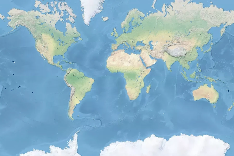 Heliotropium anomalum Native Range