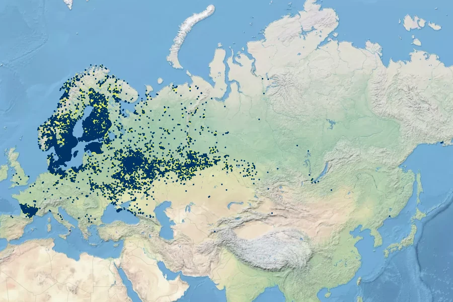 Heracleum sphondylium subsp. sibiricum Native Range