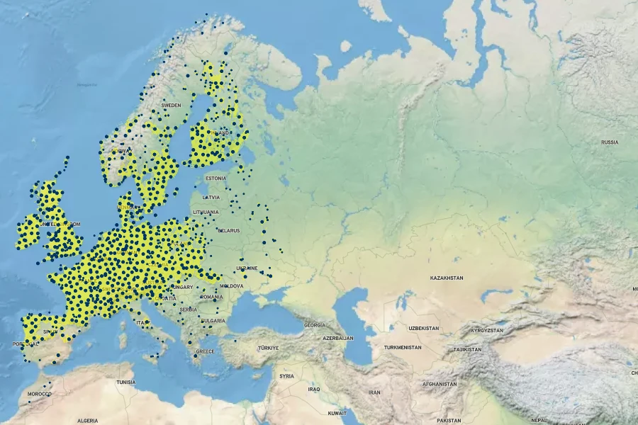 Heracleum sphondylium Native Range