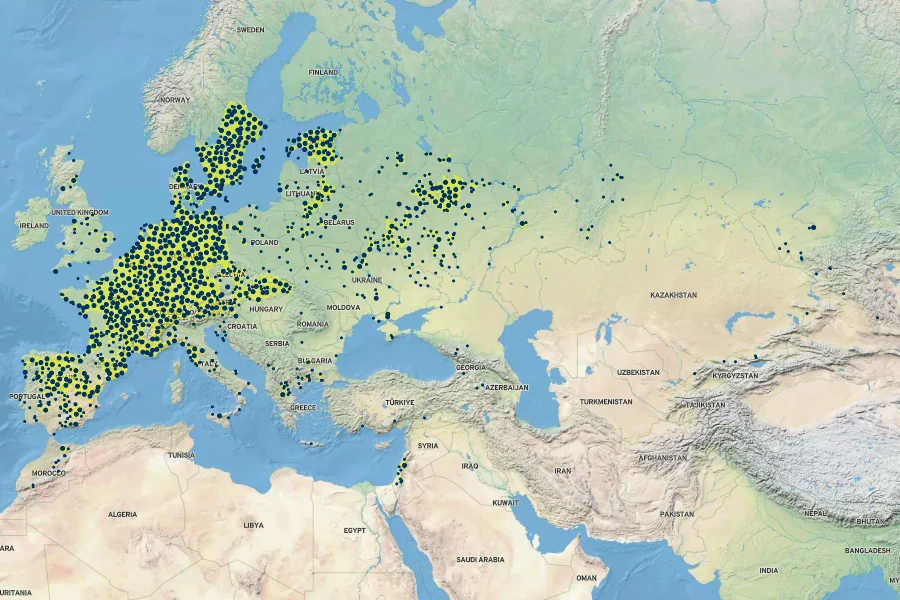 Herniaria glabra Native Range