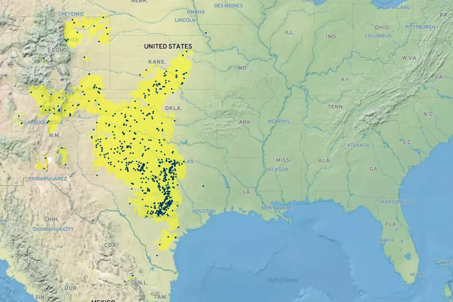 Heterotheca canescens Native Range
