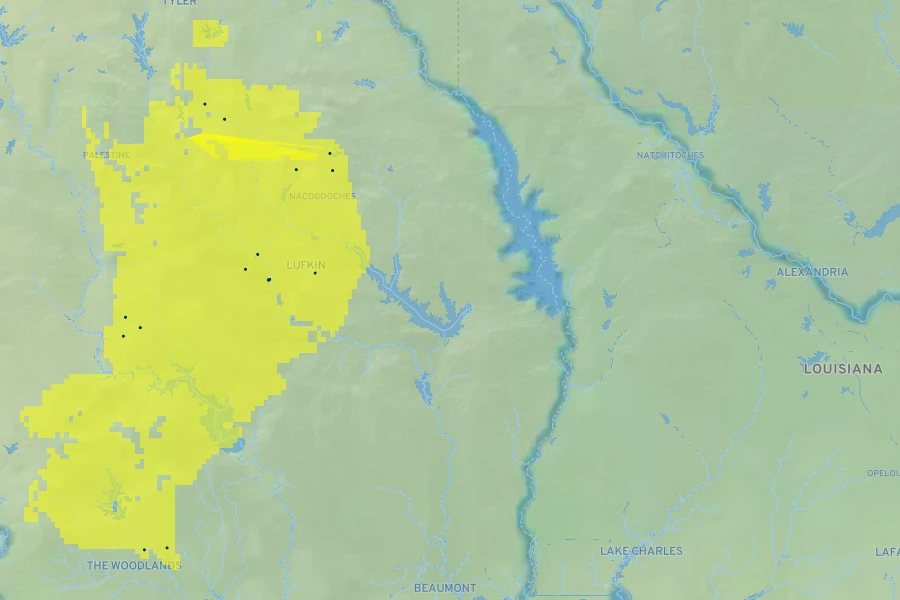 Hibiscus dasycalyx Native Range