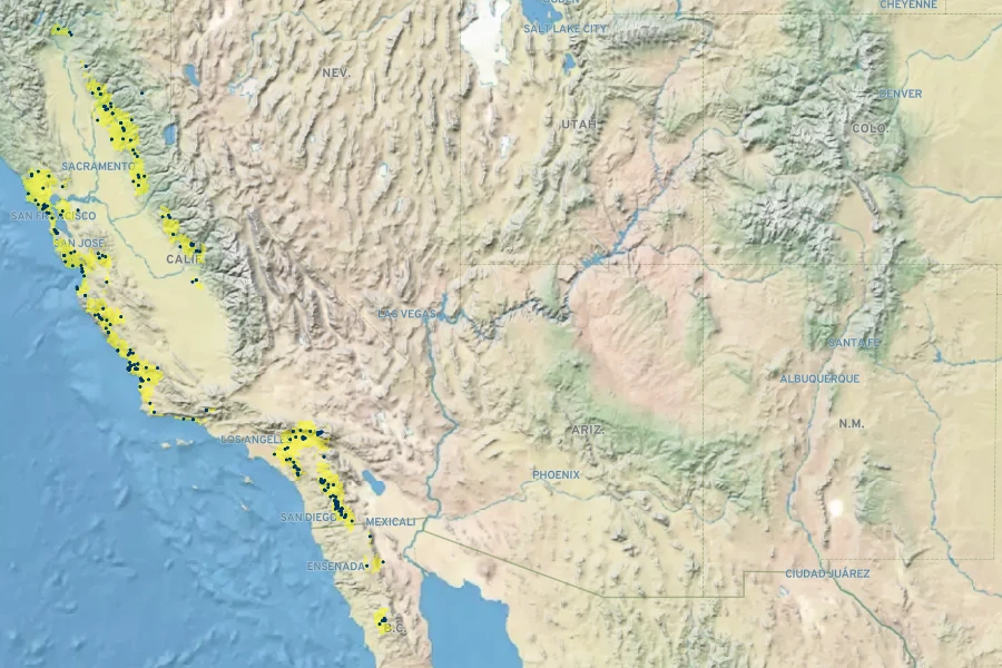 Hoita orbicularis Native Range