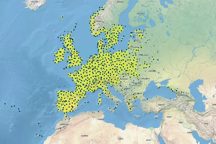 Holcus lanatus Native Range