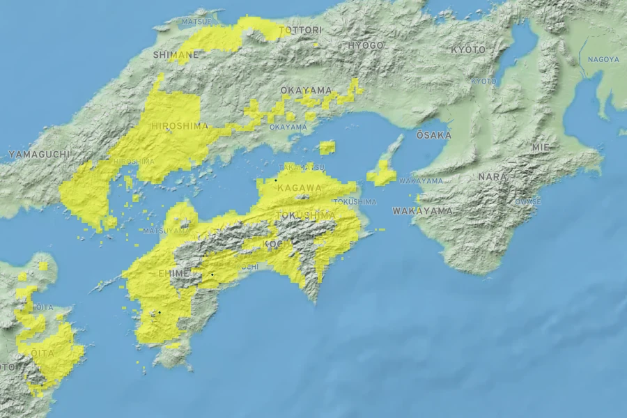 Hosta longipes var. gracillima Native Range