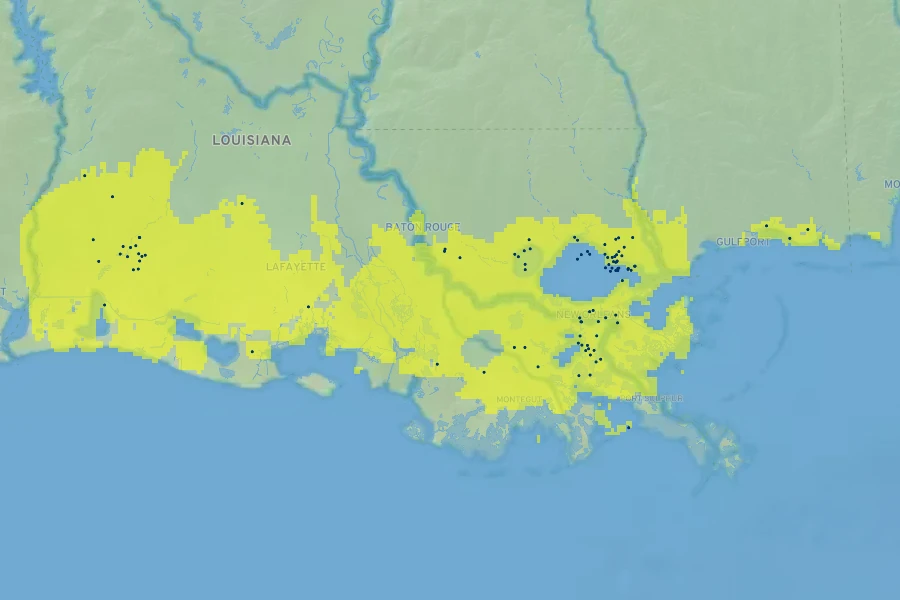 Iris giganticaerulea Native Range