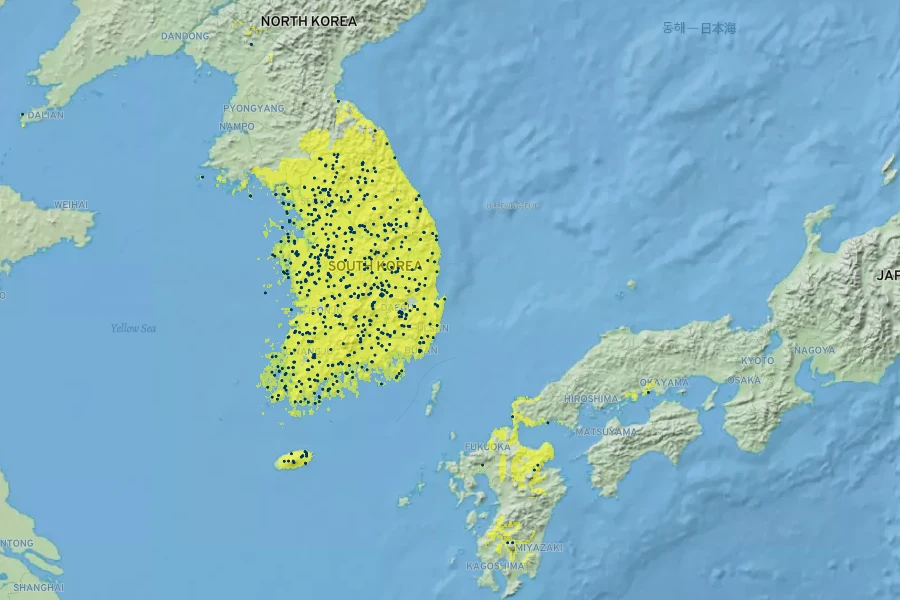 Iris rossii Native Range