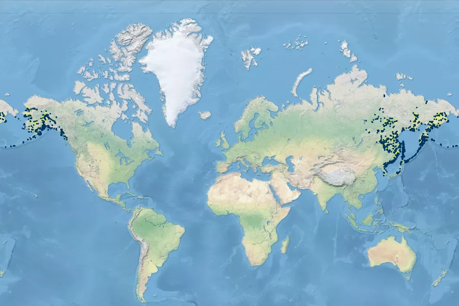 Iris setosa Native Range
