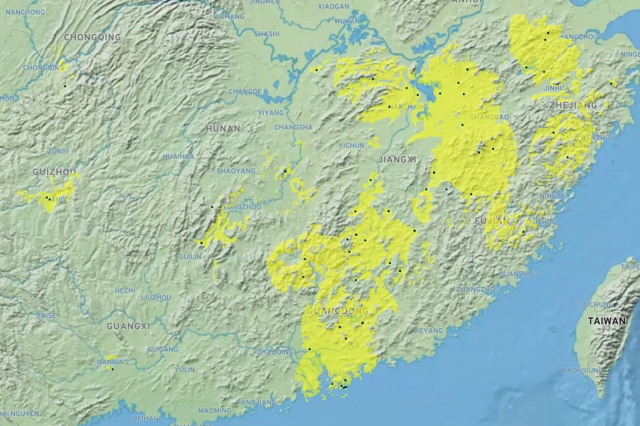 Iris speculatrix Native Range