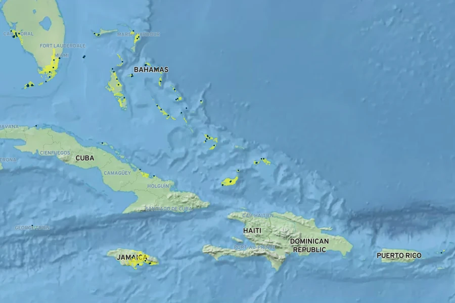Jacquinia keyensis Native Range