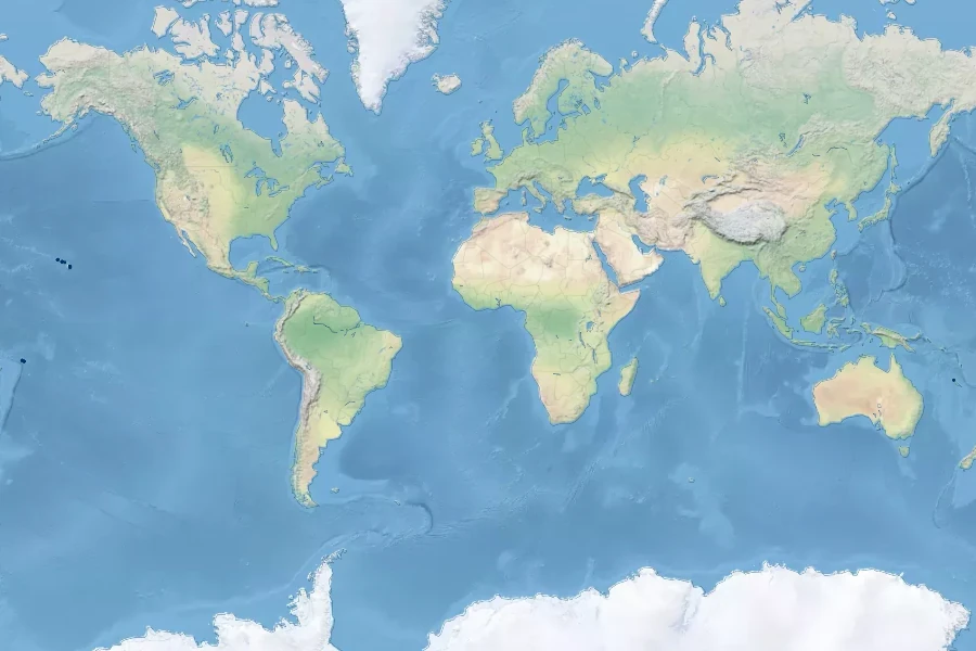 Joinvillea ascendens Native Range