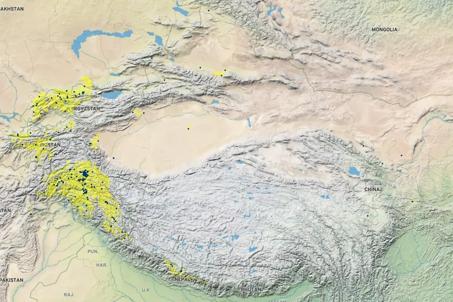 Juniperus semiglobosa Native Range