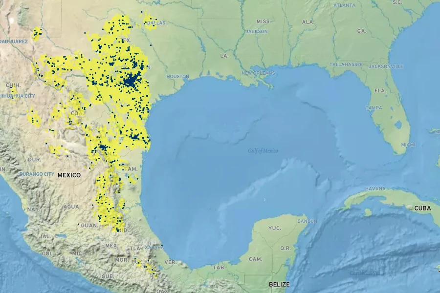 Justicia pilosella Native Range
