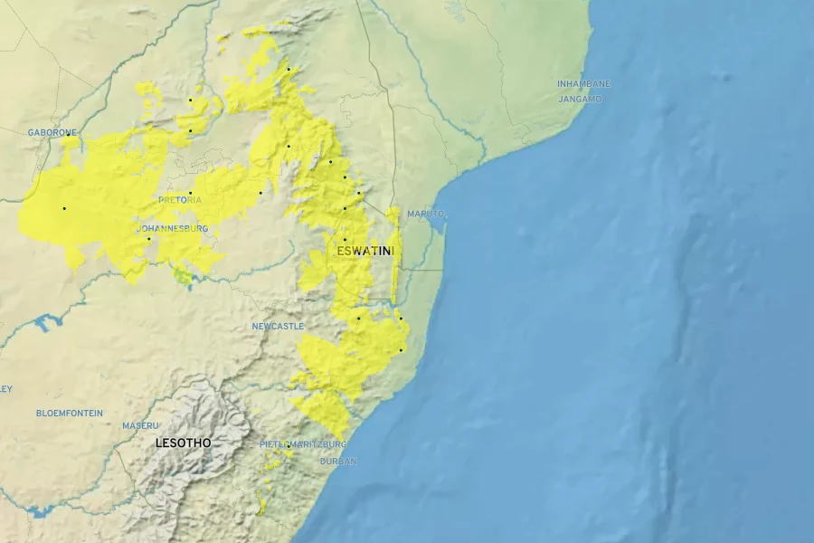 Kalanchoe luciae subsp. luciae Native Range
