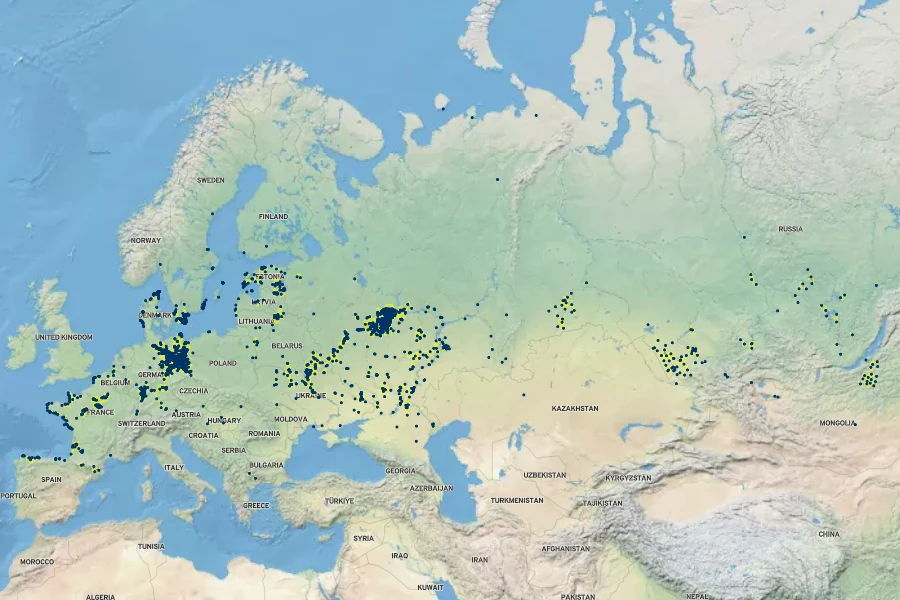 Koeleria glauca Native Range