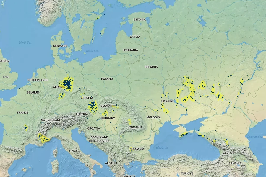 Lactuca quercina Native Range
