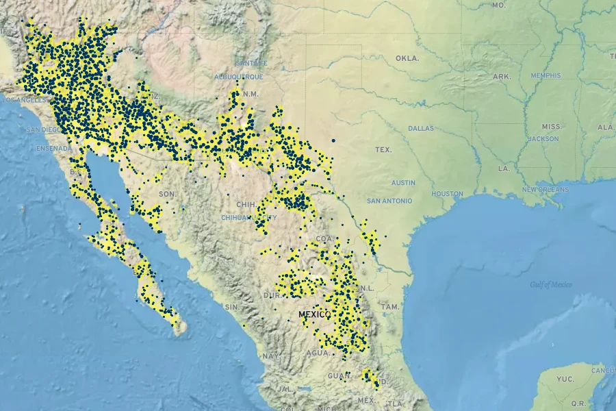 Larrea tridentata Native Range