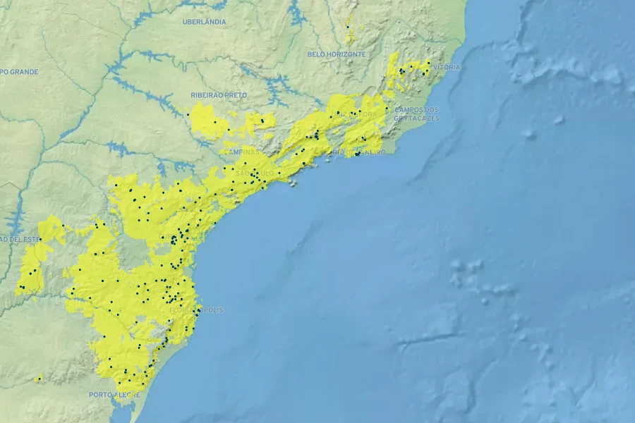 Lepismium houlletianum Native Range