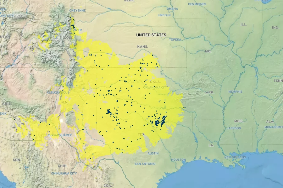 Linum pratense Native Range