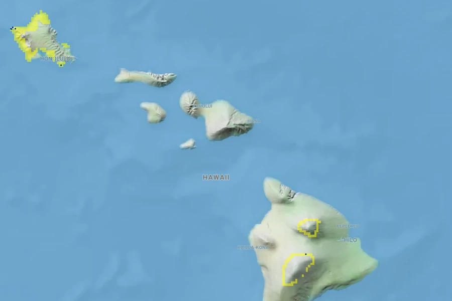 Lipochaeta lobata Native Range