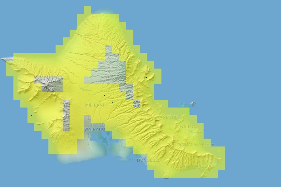 Lobelia gaudichaudii Native Range