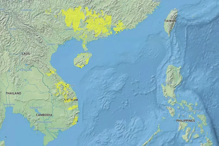 Ludisia discolor Native Range