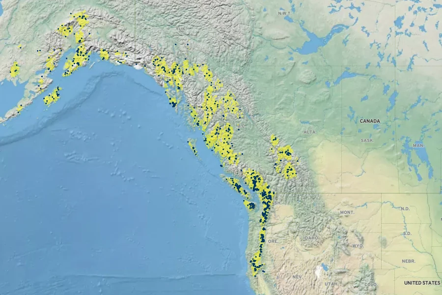 Luetkea pectinata Native Range