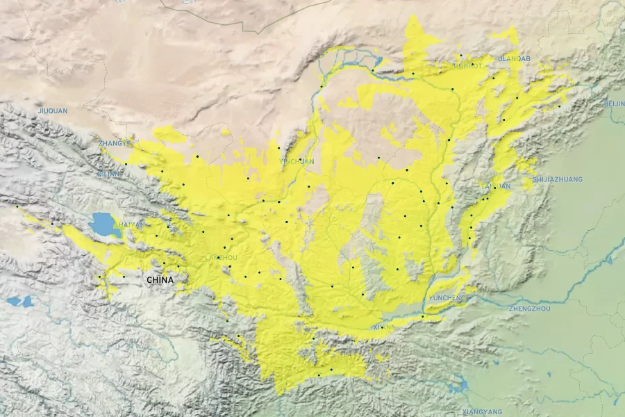 Lycium barbarum Native Range