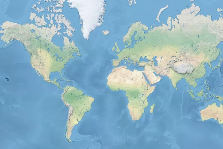 Machaerina angustifolia Native Range