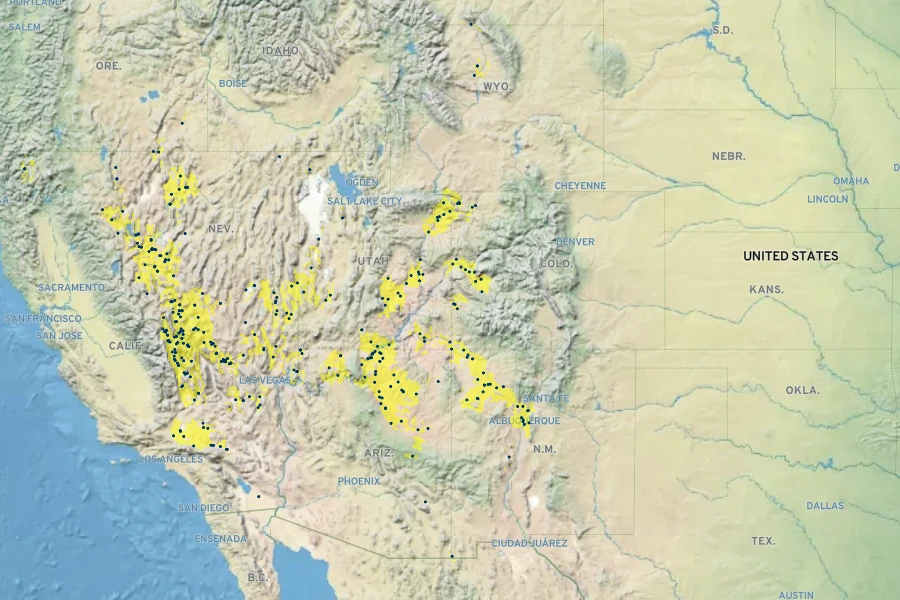 Malacothrix sonchoides Native Range