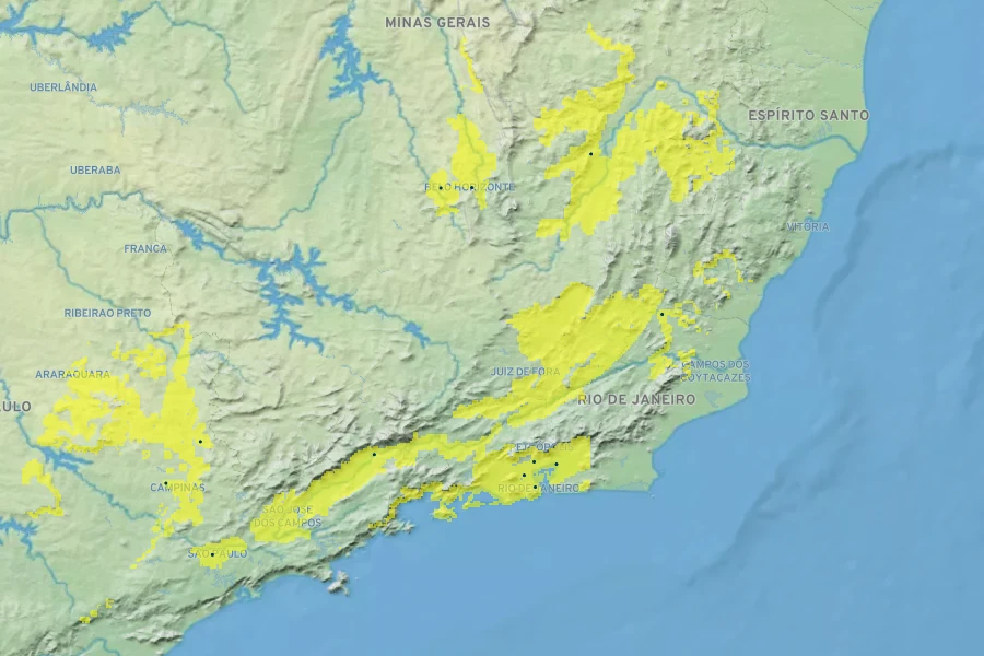 Mandevilla sanderi Native Range
