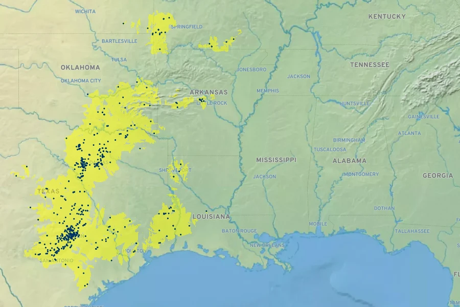 Marshallia caespitosa Native Range