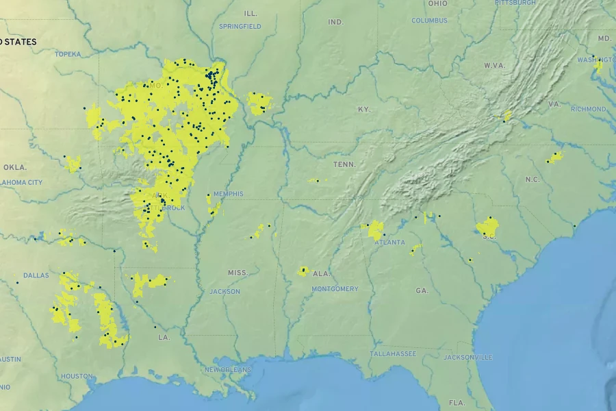 Matelea decipiens Native Range