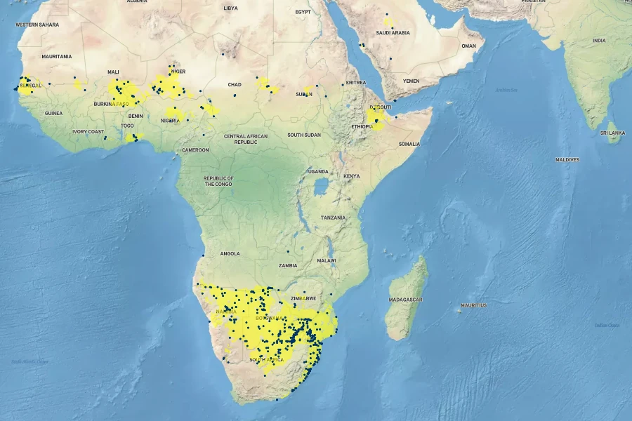 Momordica balsamina Native Range
