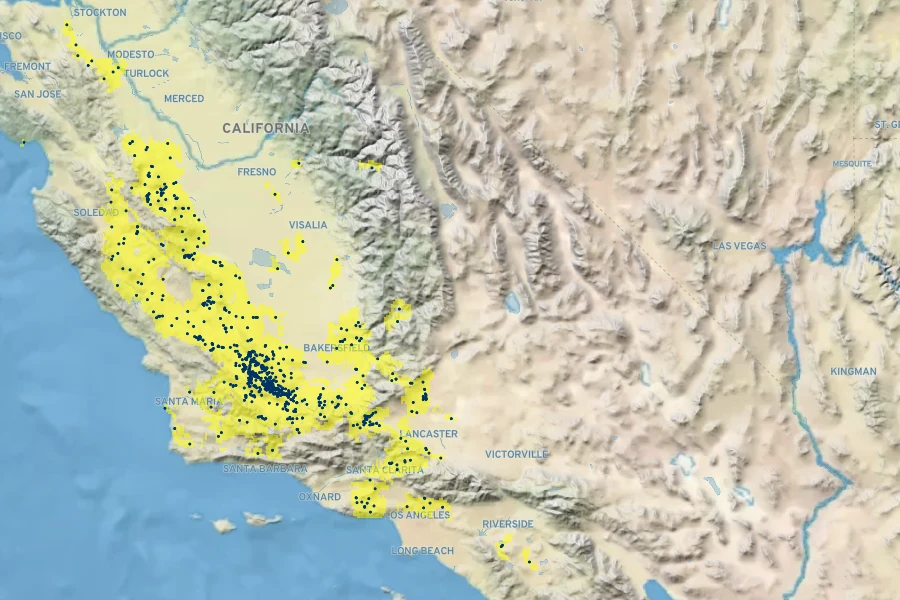 Monolopia lanceolata Native Range