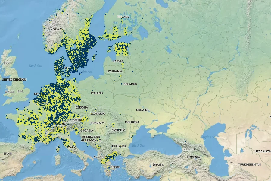 Muscari botryoides Native Range