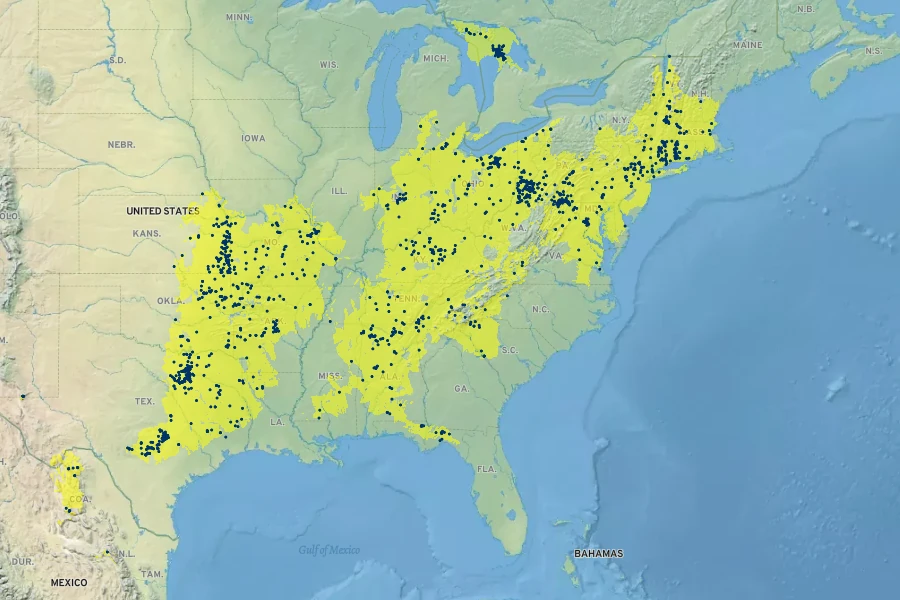 Packera obovata Native Range