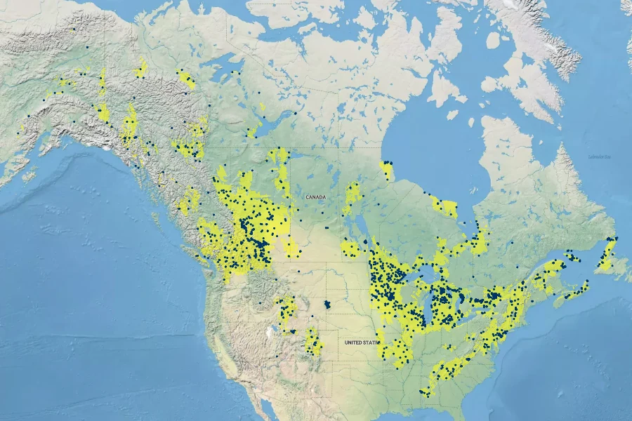 Packera paupercula Native Range
