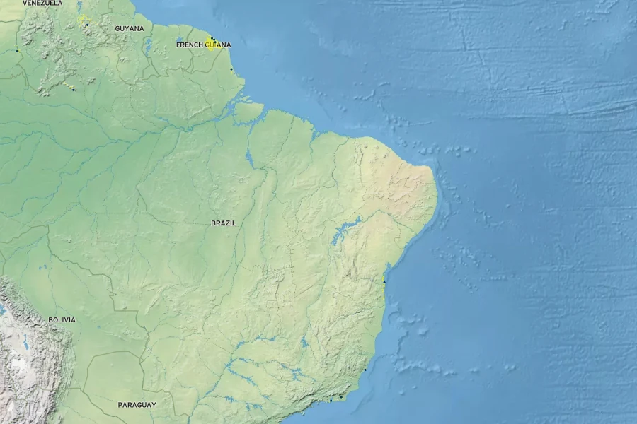 Panicum nervosum Native Range