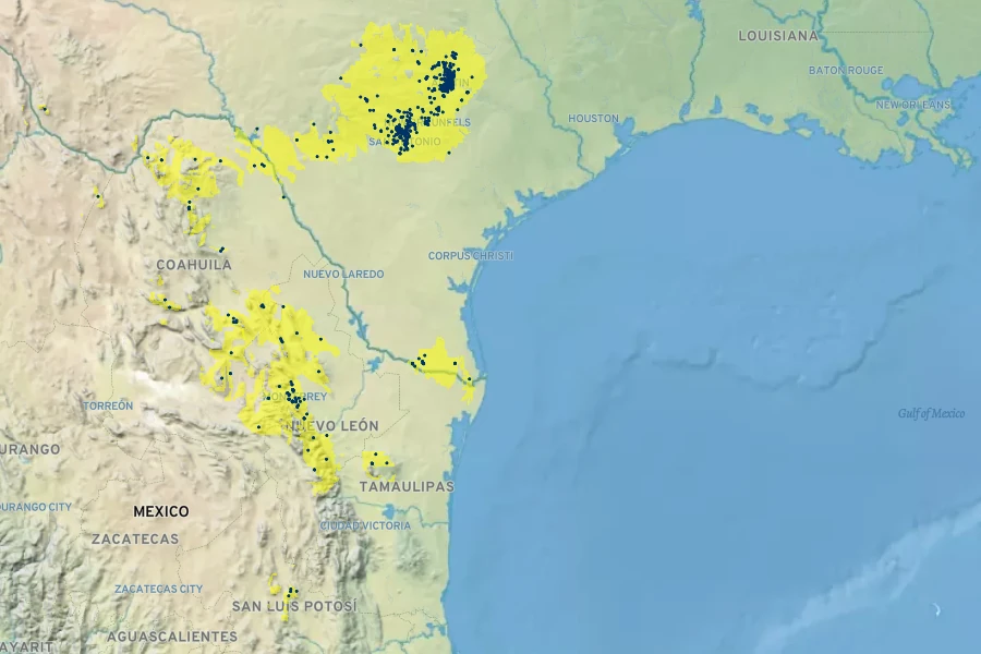 Pavonia lasiopetala Native Range