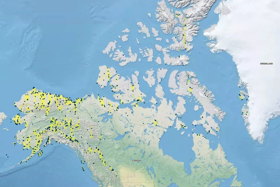 Pedicularis lanata Native Range