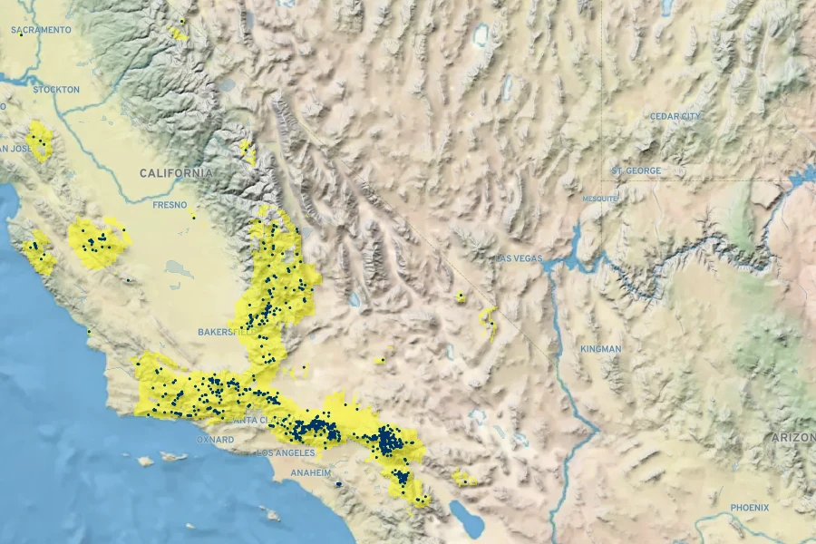 Penstemon grinnellii Native Range