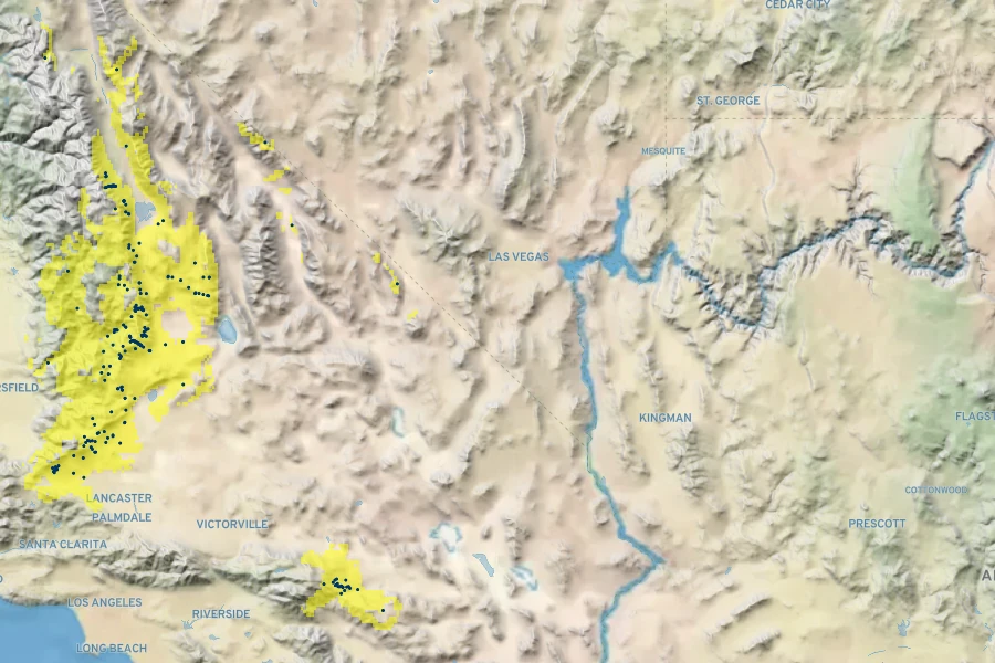 Penstemon incertus Native Range