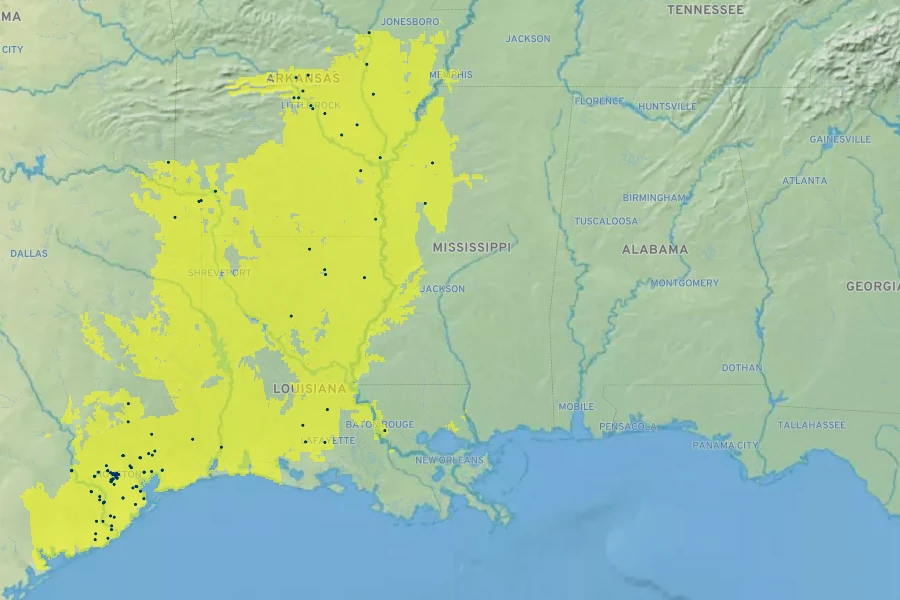 Penstemon tenuis Native Range