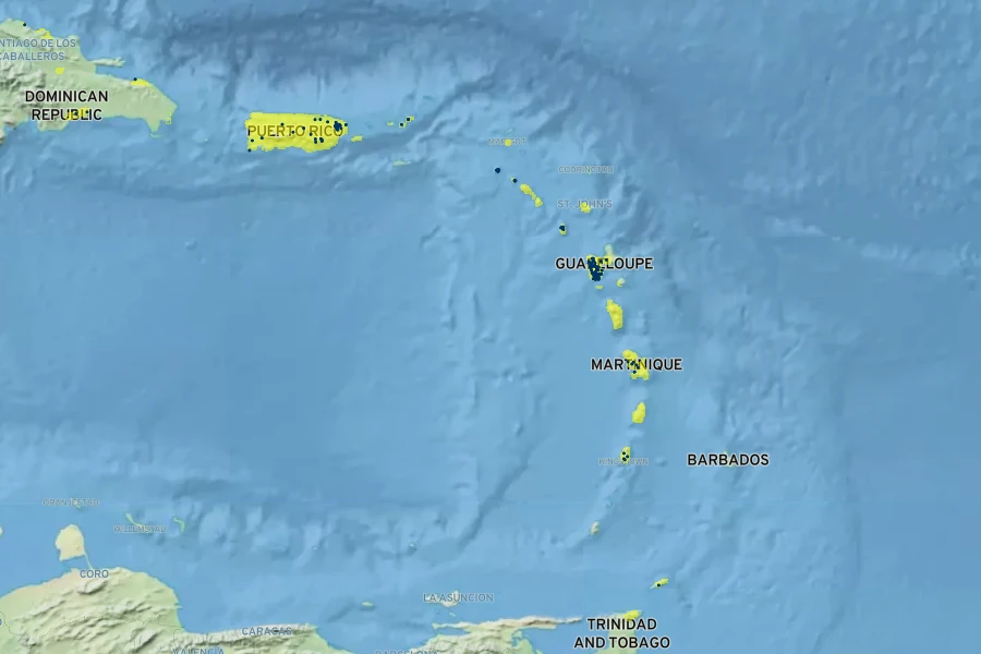 Philodendron giganteum Native Range